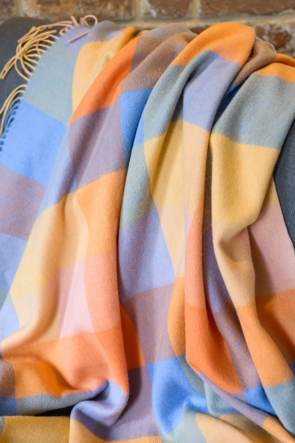 Pineapple Check Blankets