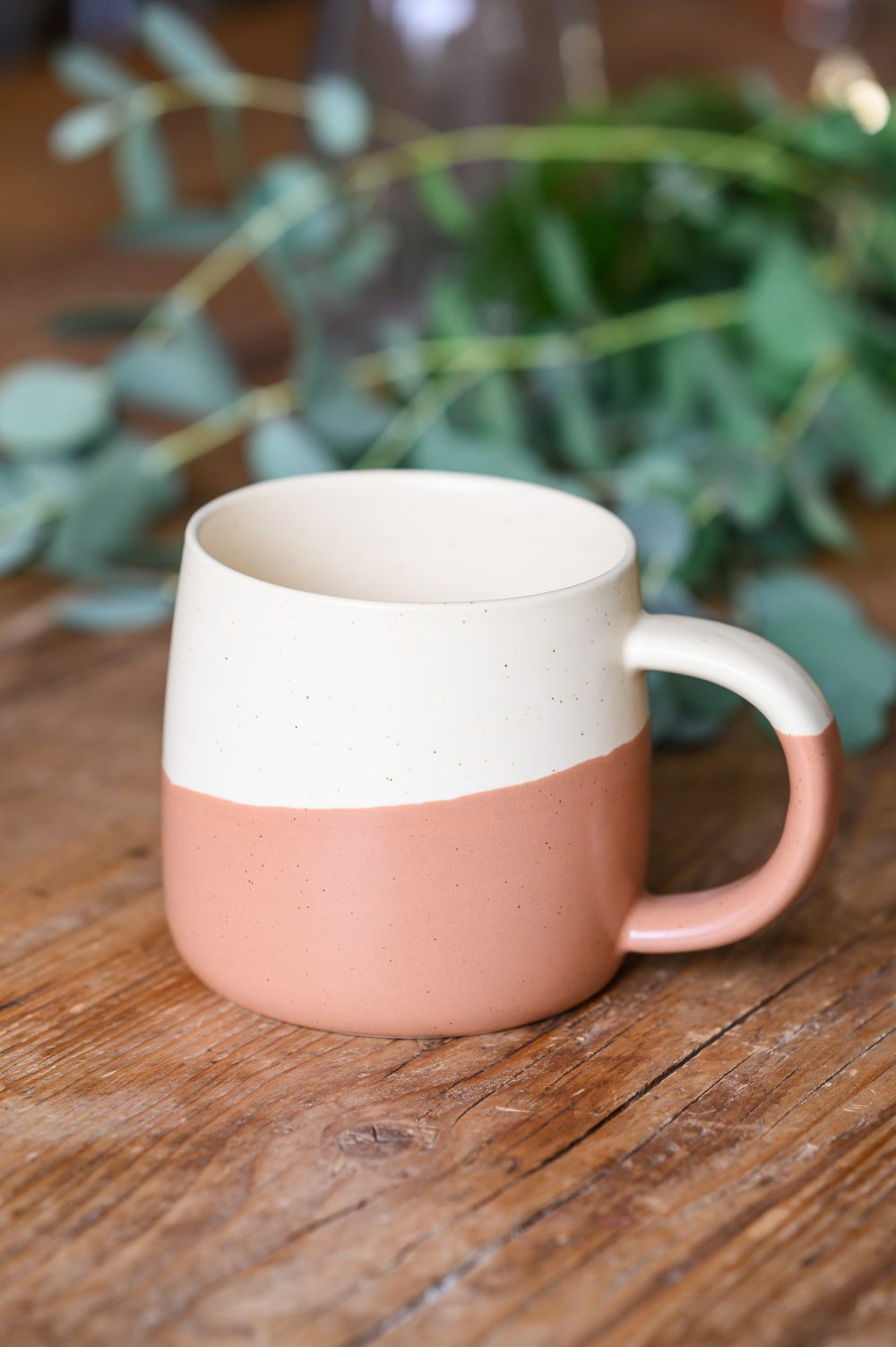 Rustic Two-Tone Ceramic Mug