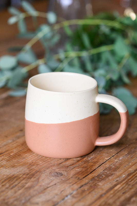 Rustic Two-Tone Ceramic Mug