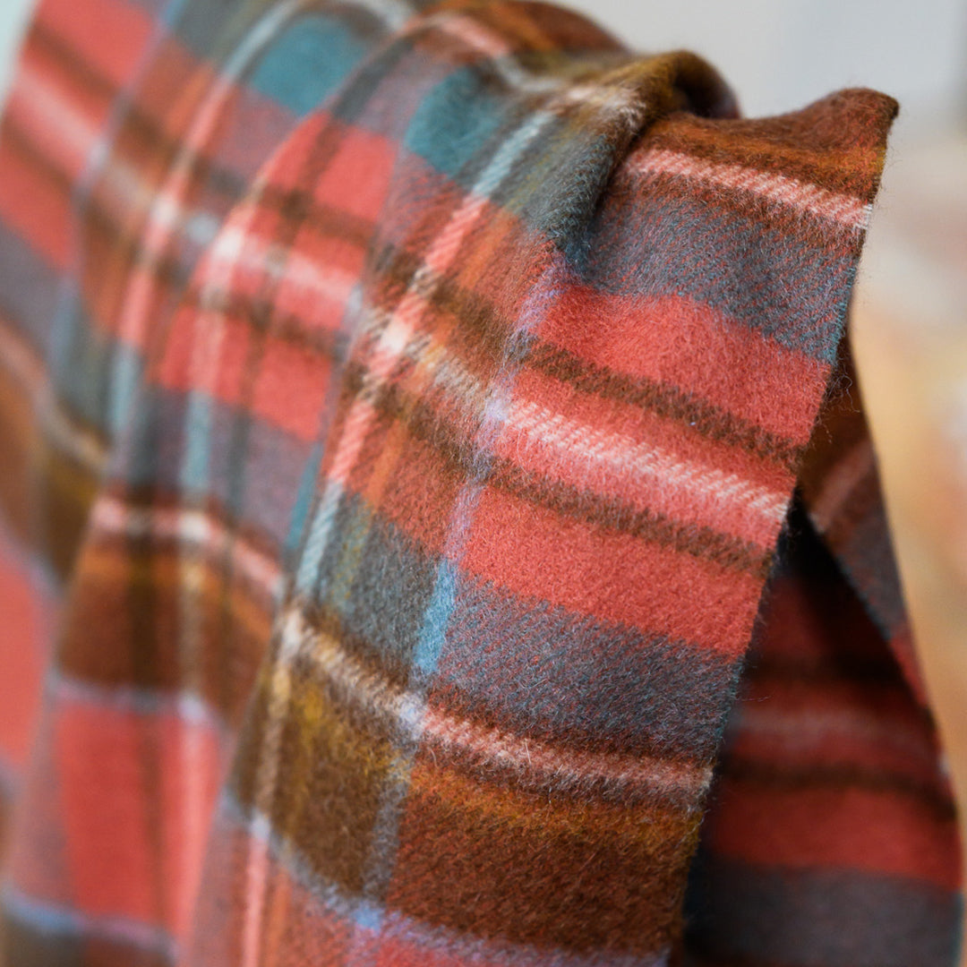 Antique Royal Stewart Tartan Cashmere Scarf